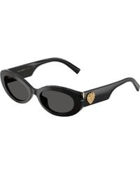 Dolce & Gabbana - Dg4537 501/87 Sunglasses Acetate Round Normal - Lyst