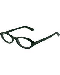 McQueen - Am0559O 004 Optical Frames Acetate Transparent Round - Lyst