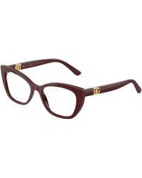 Dolce & Gabbana - Dg3398 3091 Optical Frames Acetate Cat Eye Normal - Lyst