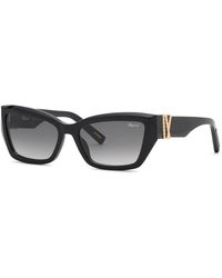 Chopard - Sch416M 700 Sunglasses Acetate Smoke Squared Anti-Glare Nuanced - Lyst