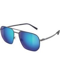 Maui Jim - Mj0605S 002 Occhiali Da Sole Metallo Blu Squadrata - Lyst