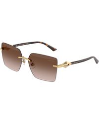 Jimmy Choo - Jc4018 302313 Sunglasses Metal Squared Normal Shaded - Lyst
