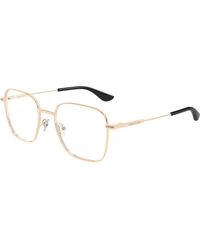 McQueen - Am0565O 003 Optical Frames Metal Transparent Squared - Lyst