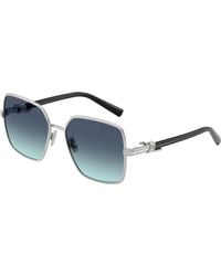 Tiffany & Co. - Tf3122 60019S Sunglasses Metal Squared Normal Nuanced - Lyst