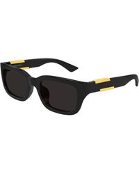 Bottega Veneta - Bv1453Sa 001 Sunglasses Bio-Injected Squared - Lyst