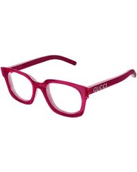 Gucci - Gg1721O 004 Optical Frames Injected Transparent Squared - Lyst