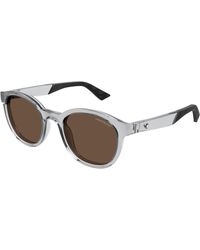 Montblanc - Mb0398S 004 Sunglasses Injected Round - Lyst