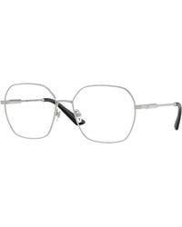 Versace - Ve1316 1001 Optical Frames Metal Transparent Squared Normal - Lyst