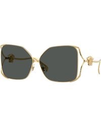 Versace - Ve2288 100287 Sunglasses Steel Squared Normal - Lyst
