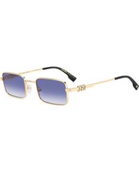 DSquared² - D2 0104/S Lks/08 Sunglasses Metal Squared Normal Shaded - Lyst