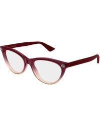 Gucci - Gg2112O 005 Optical Frames Acetate Transparent Cat Eye - Lyst