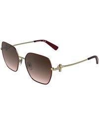Longchamp - Lo190S 721 Sunglasses Metal Squared Normal - Lyst