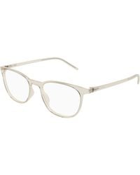 Saint Laurent - Sl 884 004 Optical Frames Bio-Injected Transparent Round - Lyst