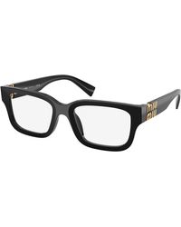 Miu Miu - Mu 02Yv 16K1O1 Optical Frames Acetate Squared Normal - Lyst