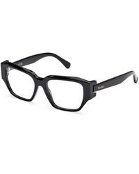 Max Mara - Mm5182 001 Optical Frames Acetate Round Normal - Lyst