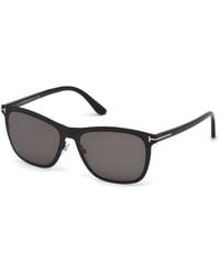 Tom Ford - Ft0526 Alasdhair 02A Sunglasses Metal Smoke Geometric Normal - Lyst