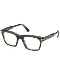 Tom Ford - Ft6122-B 056 Optical Frames Acetate Squared Normal - Lyst