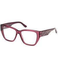 Guess - Gm50019 071 Optical Frames Acetate Squared Normal - Lyst