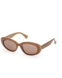 Max Mara - Mm0196 46E Sunglasses Acetate Round Normal - Lyst