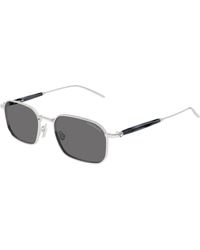 Montblanc - Mb0441S 003 Sunglasses Metal Squared - Lyst