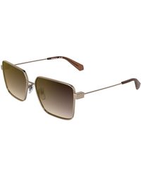 Calvin Klein - Ckj26201S 770 Sunglasses Metal Bordeaux Squared Normal - Lyst