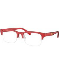FERRARI SCUDERIA - Fz8028 758 Optical Frames Acetate Transparent Pillow Normal - Lyst