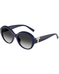 Tiffany & Co. - Tf4227Bu 83963C Sunglasses Injected Round Normal Shaded - Lyst