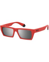 Polaroid - Pld Msgm 1/G 0A4/Ex Sunglasses Acetate Squared Polarized Flash - Lyst