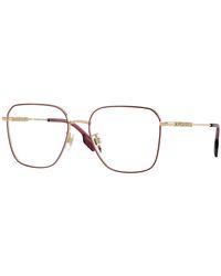 Burberry - Be1382D 1357 Optical Frames Metal Squared Normal - Lyst