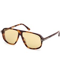 Tom Ford - Ft1208 Guillaume 53E Sunglasses Acetate Pilot Normal - Lyst