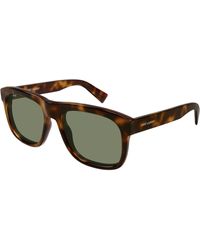 Saint Laurent - Sl 558 011 Sunglasses Acetate Squared - Lyst