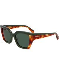 Ferragamo - Sf2035S 335 Sunglasses Acetate Butterfly Normal - Lyst