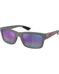 Prada Linea Rossa - Ps B10S 16X50Z Sunglasses Injected Geometric Normal Nuanced - Lyst