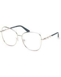 Guess - Gm50044 033 Optical Frames Metal Butterfly Normal - Lyst