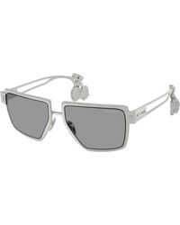 Prada - Pr D56S 1Bc50Q Sunglasses Metal Squared Normal - Lyst