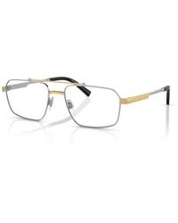 Dolce & Gabbana - Dg1345 1313 Optical Frames Steel Transparent Squared Normal - Lyst