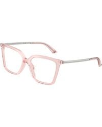 Jimmy Choo - Jc3054U 5034 Optical Frames Acetate Transparent Cat Eye Normal - Lyst