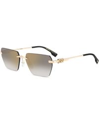 DSquared² - D2 0102/S Rhl/Fq Sunglasses Metal Geometric Normal Shaded - Lyst