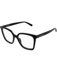 Saint Laurent - Sl 911 003 Optical Frames Acetate Transparent Cat Eye - Lyst