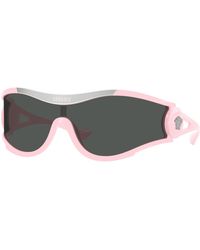 Versace - Ve4475 548587 Sunglasses Injected Geometric Normal - Lyst