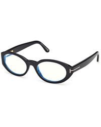 Tom Ford - Ft6067-B 001 Optical Frames Acetate Round Normal - Lyst
