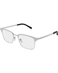 Gucci - Gg2135O 002 Optical Frames Metal Transparent Squared - Lyst
