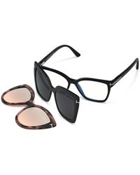 Tom Ford - Ft5641-B 001 Optical Frames Acetate Squared Normal - Lyst
