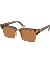 Miu Miu - Mu 10Zs 19P2Z1 Sunglasses Acetate Squared Normal - Lyst