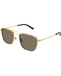 Gucci - Gg1881S 002 Sunglasses Metal Squared - Lyst