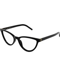 Saint Laurent - Sl M138 001 Optical Frames Acetate Transparent Cat Eye - Lyst