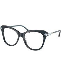 Swarovski - Sk2012 1038 Optical Frames Acetate Transparent Geometric Normal - Lyst