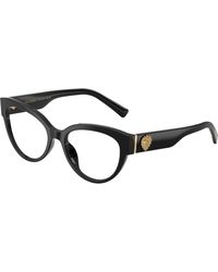 Dolce & Gabbana - Dg3440 501 Optical Frames Acetate Transparent Cat Eye Normal - Lyst