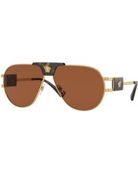 Versace - Ve2252 147073 Sunglasses Steel Pilot Normal - Lyst