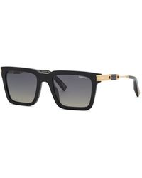 Chopard - Sch411 700Z Sunglasses Acetate Smoke Squared Anti-Glare Nuanced - Lyst